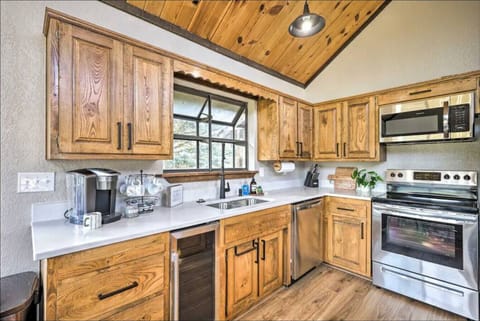 Separate beverage cooler will keep you hydrated.  Keurig and Coffee Mate available for you to brew your coffee.