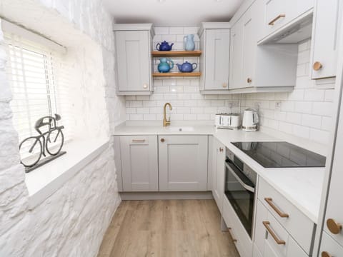 Fridge, dishwasher, electric kettle, toaster