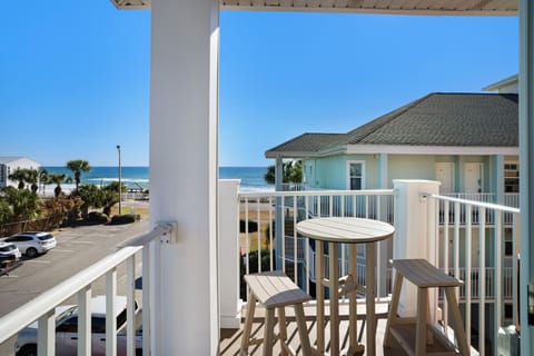Soak up the sun on the balcony