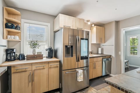 Smart fridge, coffee bar, French press, much more