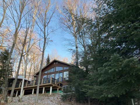 Cottage front, view from beach.