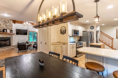 Dinning room with view of kitchen and living room