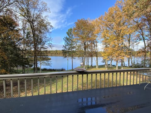 Spring view of Duck Lake from deck.
