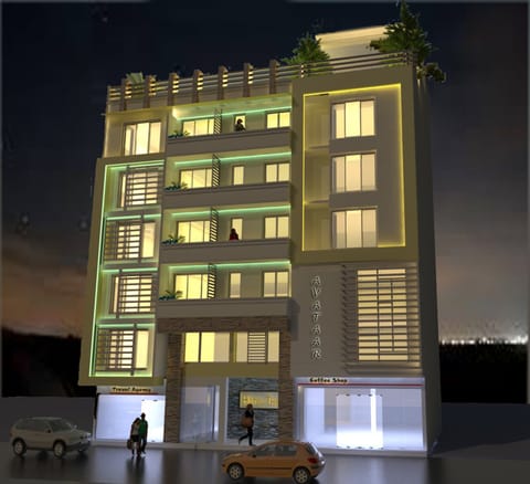 Front of property - evening/night