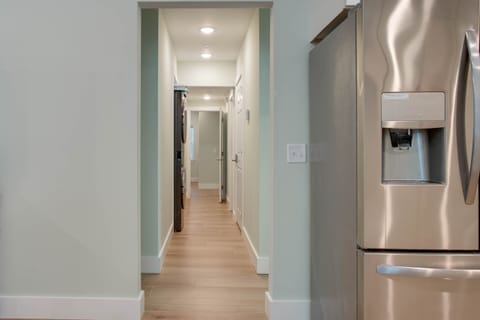 Hallway to the bedrooms and bathrooms
