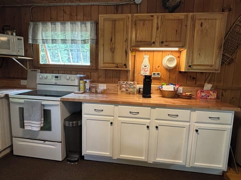 Coffee bar side of kitchen.