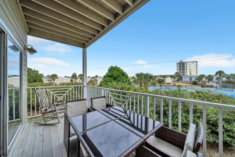 2nd Floor Living Room Balcony View - No Tennis Courts