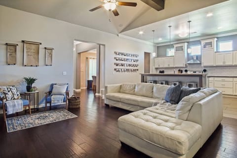 Open concept living room and kitchen