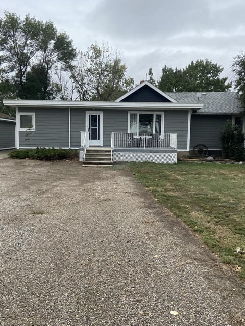 Front door and deck