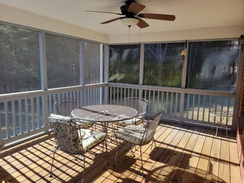 Screened back porch