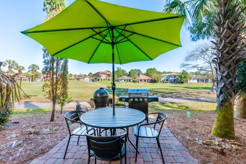 Back Patio & Golf Course View