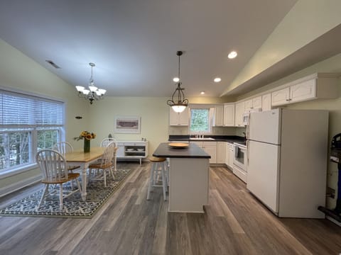 Kitchen and dining area