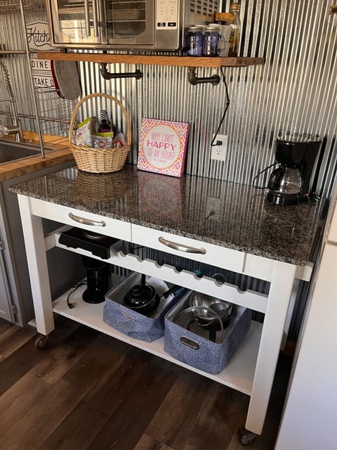 Double burner, large toaster oven, 5 cup drip coffee maker