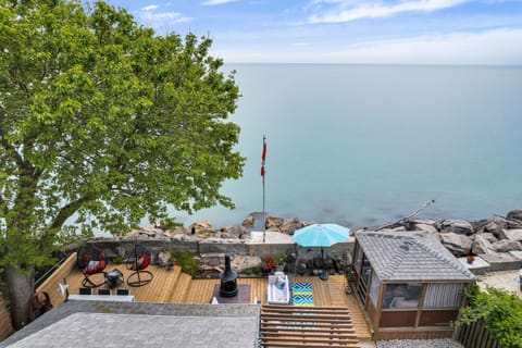 The egg chairs have been replaced by lovely comfy out door rockers for you!