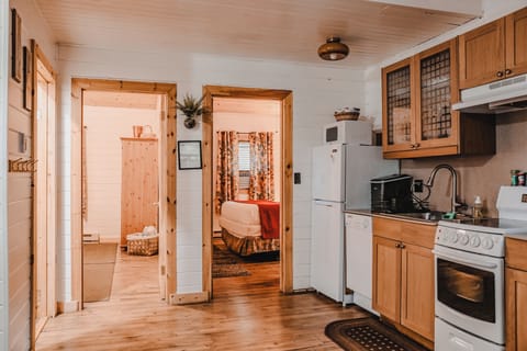 Tip Top Cottage [Pet Friendly] | Private kitchen | Microwave, coffee/tea maker