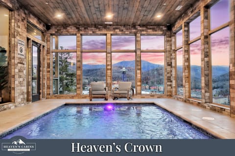 Indoor heated pool with immaculate views!
