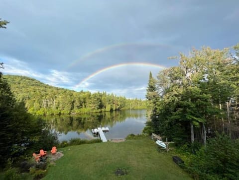 Double rainbow !  Doesn't get any better than this.