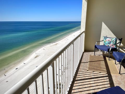 Private, enclosed balcony with  breathtaking views 
