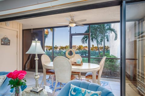 Screened lanai with views of the bay!