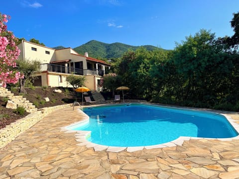 pool and villa