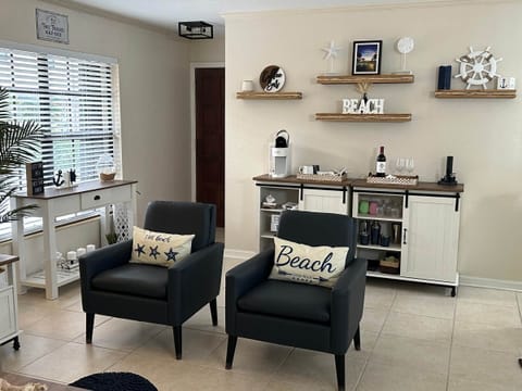 view of entrance and part of living room 