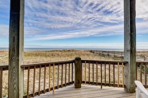 OCEAN FRONT with private beach access view here is from bedroom 2 balcony 