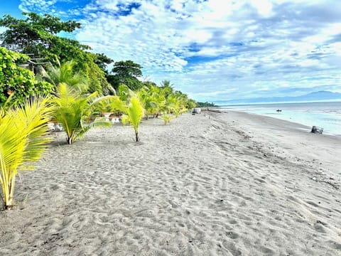 On the beach, free beach cabanas