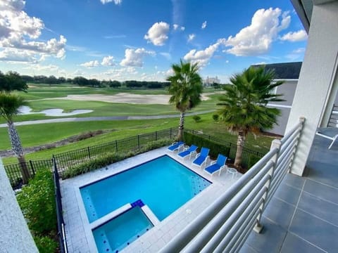 Golf view from 2nd floor balcony
