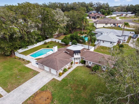 Sandhill House has ample parking and a large enclosed yard for your family.