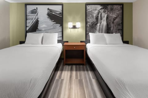 Room, 2 Queen Beds, Non Smoking (Pet-Friendly) | Individually decorated, individually furnished, desk, laptop workspace