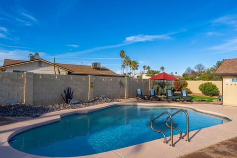Lounge chairs by the pool are available if you want to soak up the Arizona sunshine