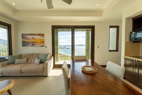 Living area, ocean views, access to balcony