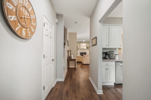 Large foyer and kitchen to the right. 