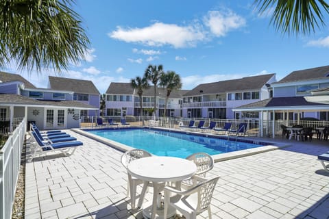 Pool area with restrooms and lots of space to relax