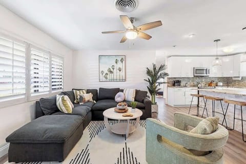 Open concept living/dining/kitchen. Brand new furniture throughout