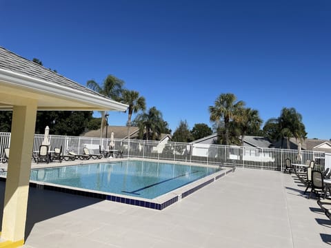 Community Pool 3 feet to 6 feet. A walk of 10 houses away from home! 