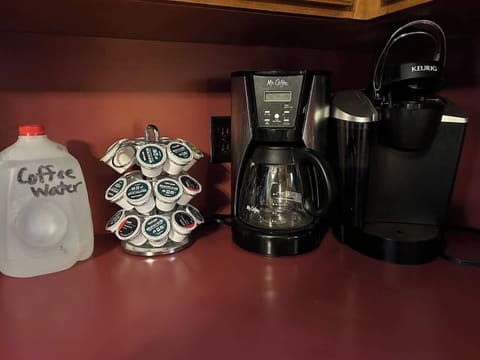 Coffee maker choices.