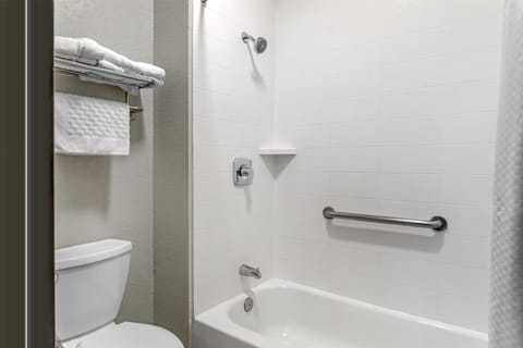 Free toiletries, hair dryer, towels, soap