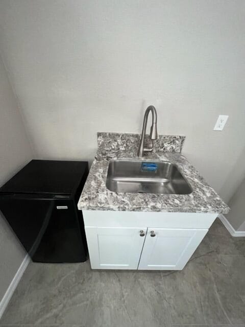 Prep Sink and Refrigerator