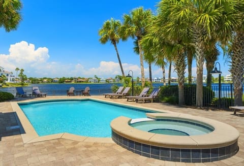 Pool and Spa With Lake Views
