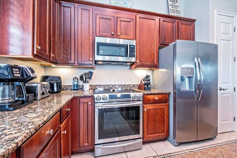Kitchen appliance area.  Also, have a wine refrigerator.