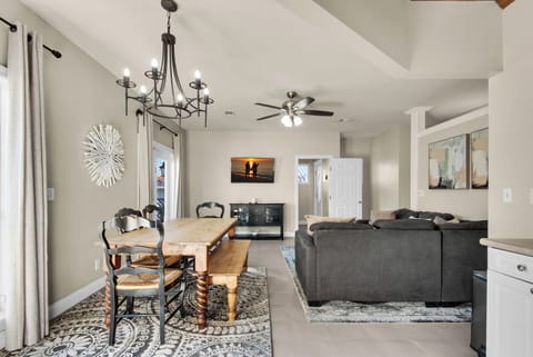 Dining and living room