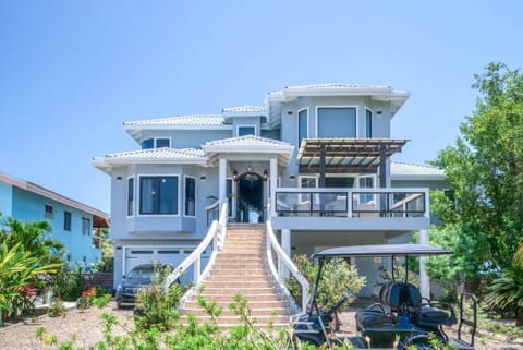 View from gated private driveway