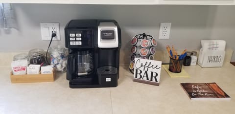 Coffee station in the kitchen