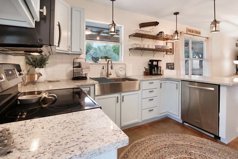 Fully remodeled and stocked kitchen awaits your culinary talent!