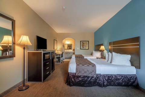 2 Queen Beds Suite Non-Smoking | Desk, iron/ironing board, free WiFi, bed sheets