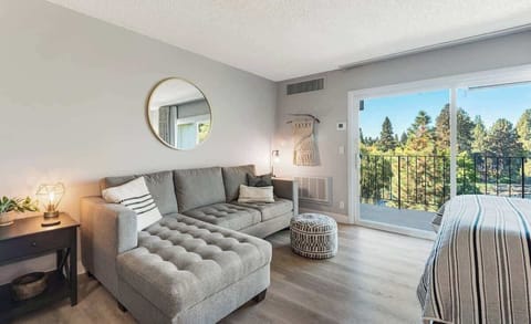 Living area with river view