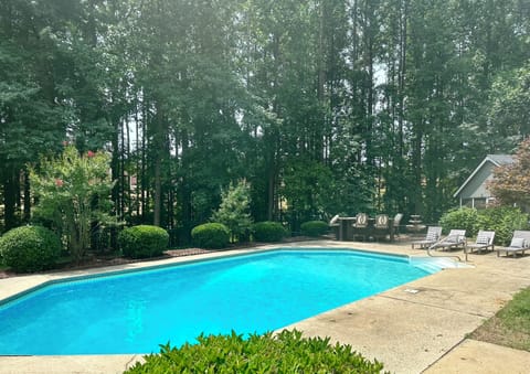 Private backyard pool