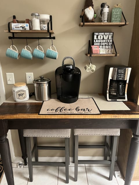 Coffee Bar- Keurig and 12 cup coffee maker