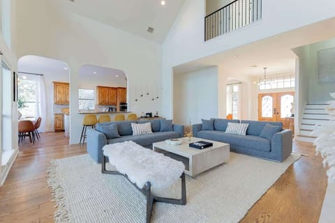 There is plenty of seating in the living area